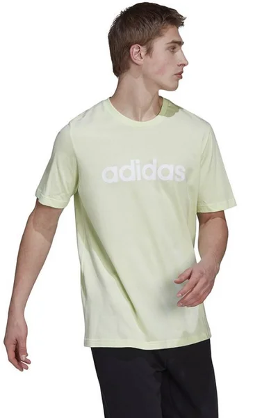 Stylové pánské tričko adidas Essentials s krátkým rukávem - zelené