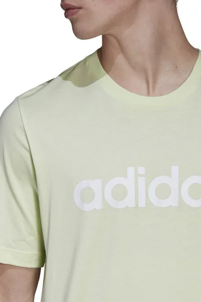 Stylové pánské tričko adidas Essentials s krátkým rukávem - zelené