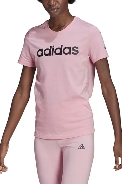 Adidas Dámské Bavlněné Tričko Essentials Slim Logo