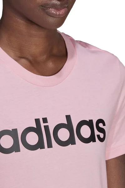 Adidas Dámské Bavlněné Tričko Essentials Slim Logo