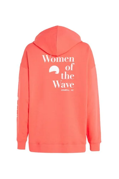 Oranžová dámská mikina s kapucí O'Neill Wow Hoodie