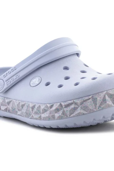 Dětské třpytivé Crocs Crocband Geometric pantofle