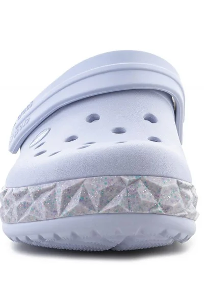 Dětské třpytivé Crocs Crocband Geometric pantofle