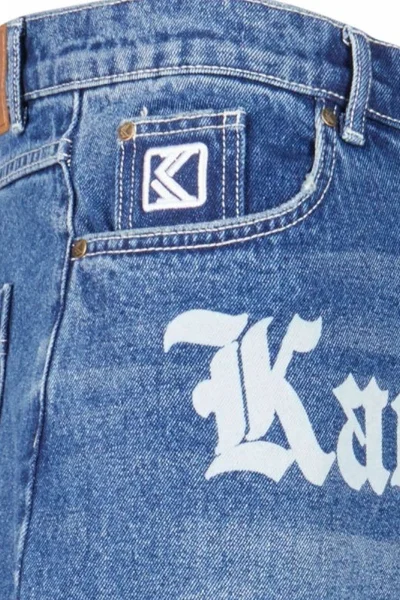 Karl Kani Vintage pánské šortky z tmavě modrého denimu