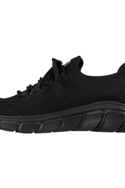 Boty Skechers Bobs Sport Flex - Černé tenisky s paměťovou pěnou