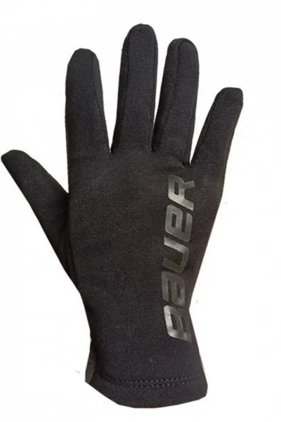 Černé rukavice Bauer s dotykovým displejem