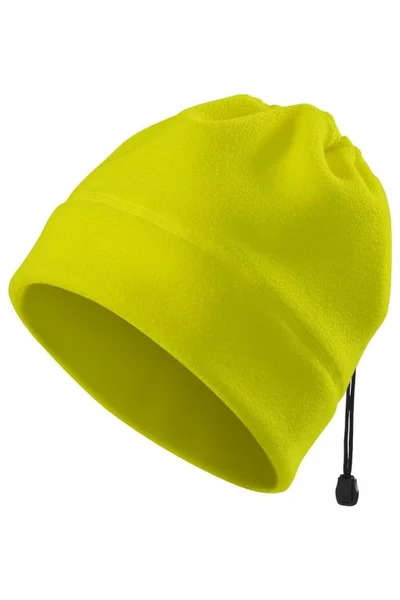 Žlutá zimní čepice s nákrčníkem Malfini HV