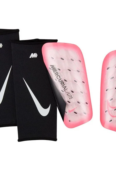 Chrániče holení Nike Mercurial Lite černo-růžové