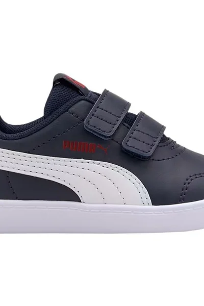 Sportovní dětské boty Puma Courtflex navy blue se suchým zipem