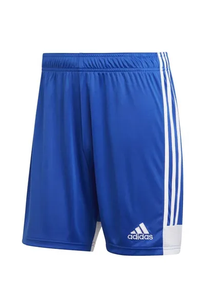 Modré fotbalové kraťasy s technologií Climalite - Adidas Tastigo 19