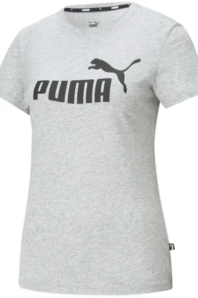 Puma dámské tričko s logem ESS Logo Tee šedé