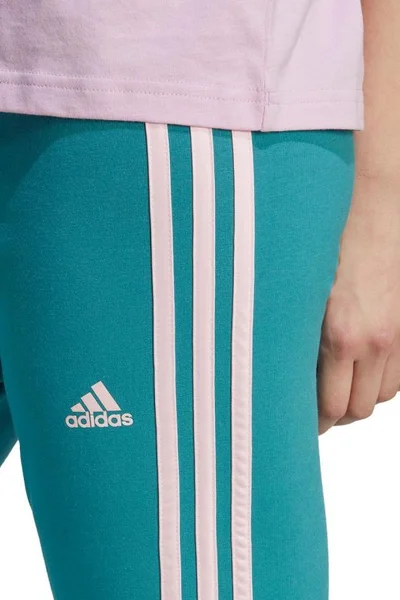 Dámské legíny adidas Essentials s pruhy a vysokým pasem