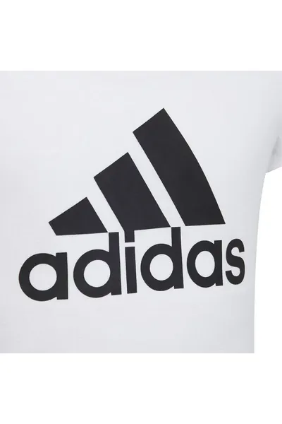 Bílé dětské tričko Adidas G Bl T Jr GU2760