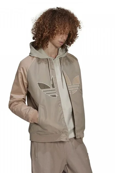 Adidas Pánská Béžová Zipová Bunda Originals adidas ORIGINALS