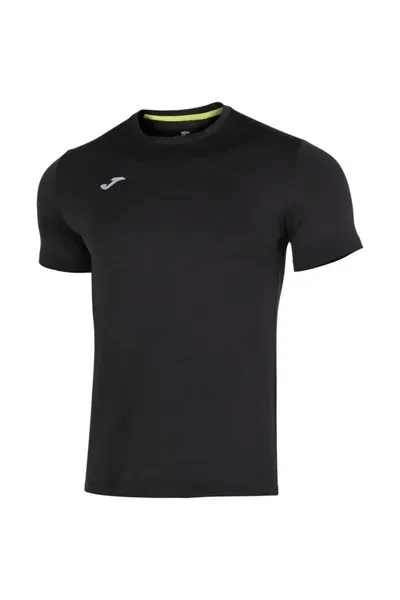 Černé pánské tričko s krátkým rukávem Joma Running Night Shirt Short Slevee M 101775.100