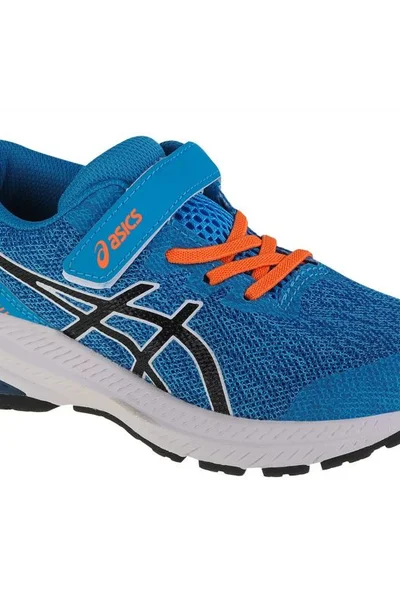 Junior běžecké boty Asics GEL PS - modré s logem