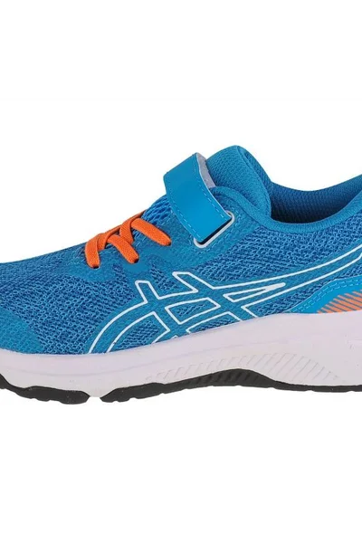 Junior běžecké boty Asics GEL PS - modré s logem