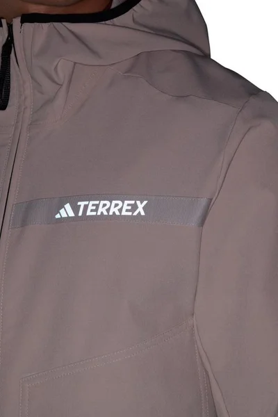 Adidas Terrex Multi Soft Shell - Pánská turistická bunda béžová