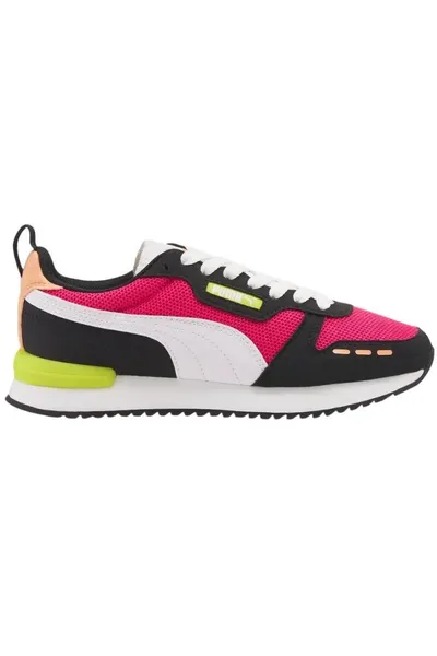 Černo-růžovo-bílé dámské boty Puma R78 W 373117 56 dámské
