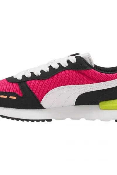 Černo-růžovo-bílé dámské boty Puma R78 W 373117 56 dámské