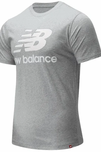 New Balance Pánské Šedé Tričko s Krátkým Rukávem