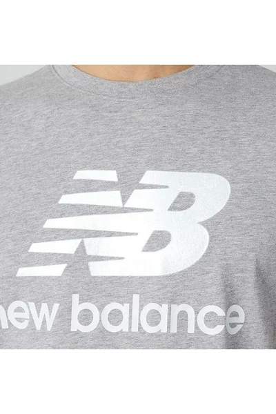 New Balance Pánské Šedé Tričko s Krátkým Rukávem