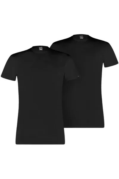 Tričko Puma Basic Crew Tee 2-pack pro muže - černé - krátký rukáv