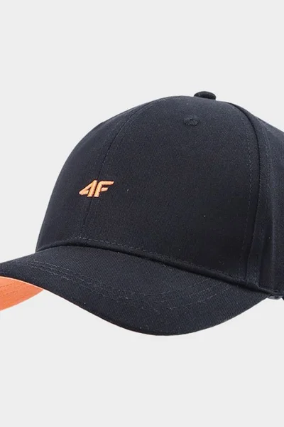 Baseballová čepice 4F - bavlněná - černá - unisex