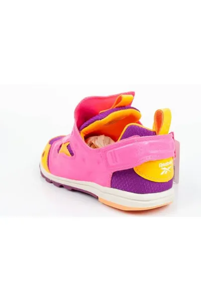 Růžové dívčí sandály Reebok Versa Pump Jr BD2379