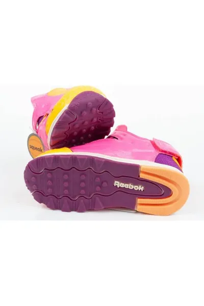 Růžové dívčí sandály Reebok Versa Pump Jr BD2379