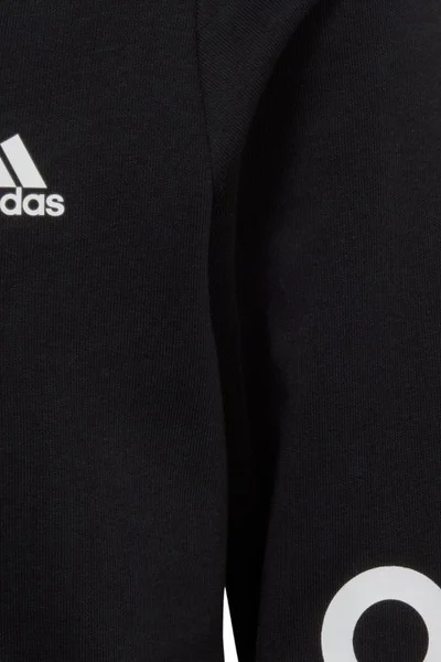 ADIDAS dětská mikina Essentials s kapucí na zip černá