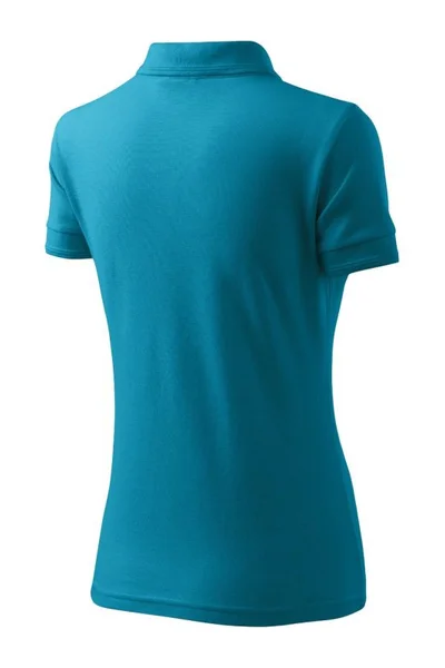 Dámské modré polo tričko Pique Malfini