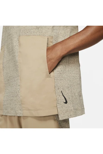 Nike Yoga Dri-Fit Polo Tričko Hnědé Pánské