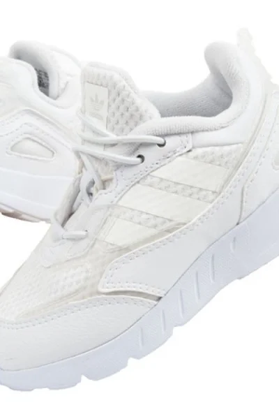 ADIDAS Boty ZX Jr - lehké bílé dětské tenisky