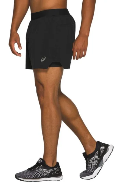 Černé pánské běžecké šortky s boxerky B2B Professional Sports