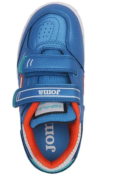 Juniorské sálovky Joma Top Flex IN - modro-oranžové