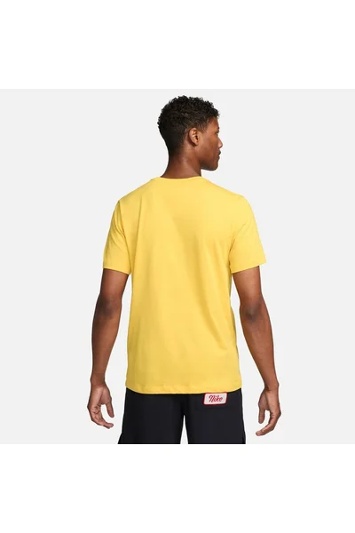 Suché funkční tričko Nike Dri-FIT žluté s logem Swoosh