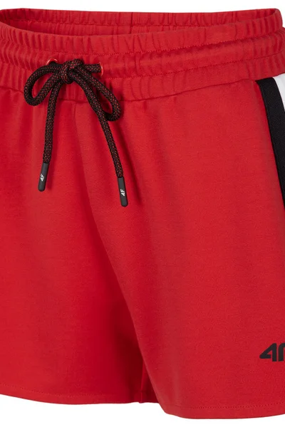 Dámské červené šortky H4L20-SKDD002-62S 4F