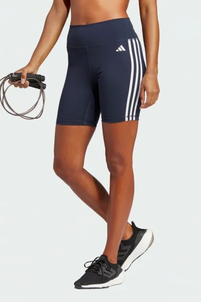 Elastické dámské kraťasy se třemi pruhy na stranách Adidas Training Essentials