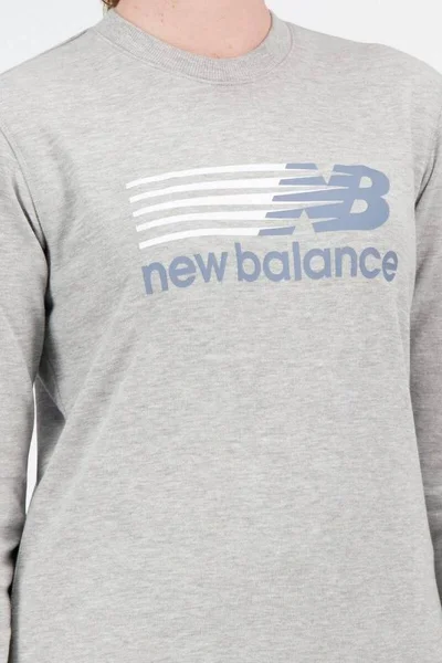 New Balance dámská mikina French Terr šedá bez kapuce