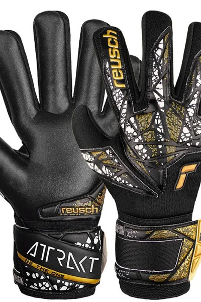 Brankářské rukavice Reusch Attrakt Silver NC Finger Support Jr