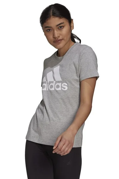Šedé dámské tričko Adidas G Bl T W H07808