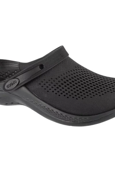 Unisex černé nazouváky Literide Crocs žabky