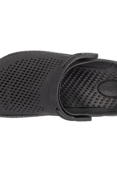 Unisex černé nazouváky Literide Crocs žabky