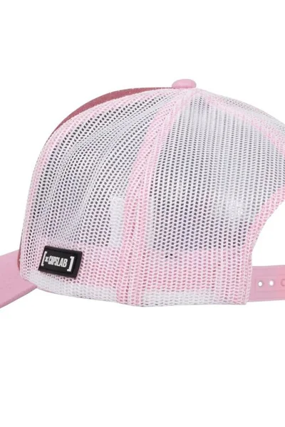 Růžová kšiltovka Capslab Trucker Barbie s větráním