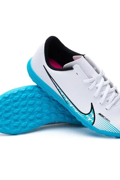 Boty Nike Vapor Club TF Jr dětské kopačky bílé