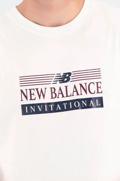 New Balance pánské sportovní tričko Core Cotton Jersey bílé