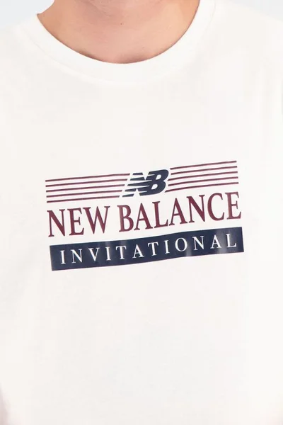 New Balance pánské sportovní tričko Core Cotton Jersey bílé