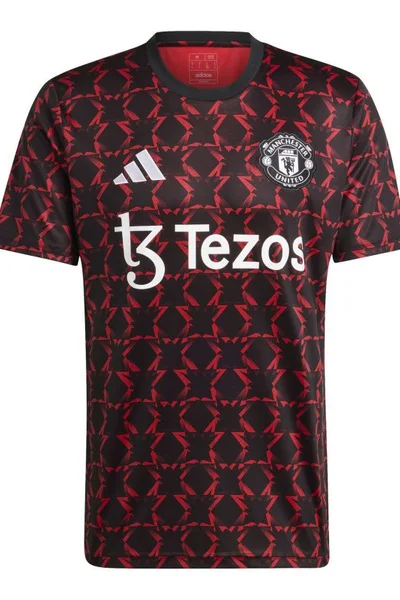 Adidas Tričko Manchester United - černé/červené - krátký rukáv