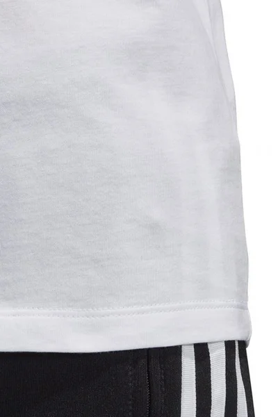 Bílo-černé dámské tričko Adidas 3 Stripes Tee W ED7483
